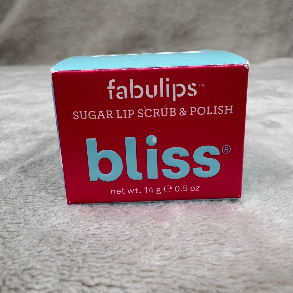 Bliss Fabulips Sugar Lip Scrub & Polish 0.5 oz Exfoliating Treatment New Box